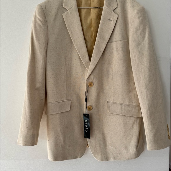 Cream Blazer and vest by Celio